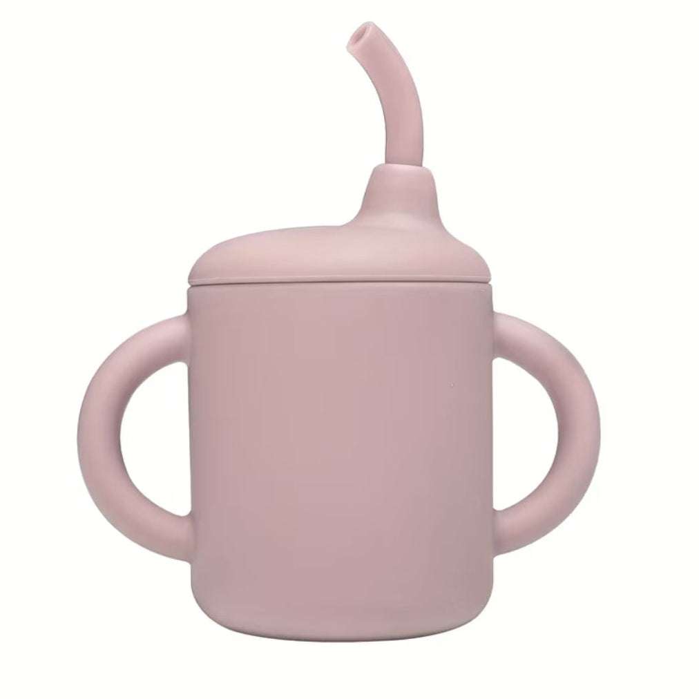 Silicone Sippy cup with Straw set MEAL
