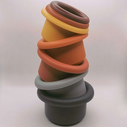 Soft and durable stacking toy, designed for baby and toddler development.