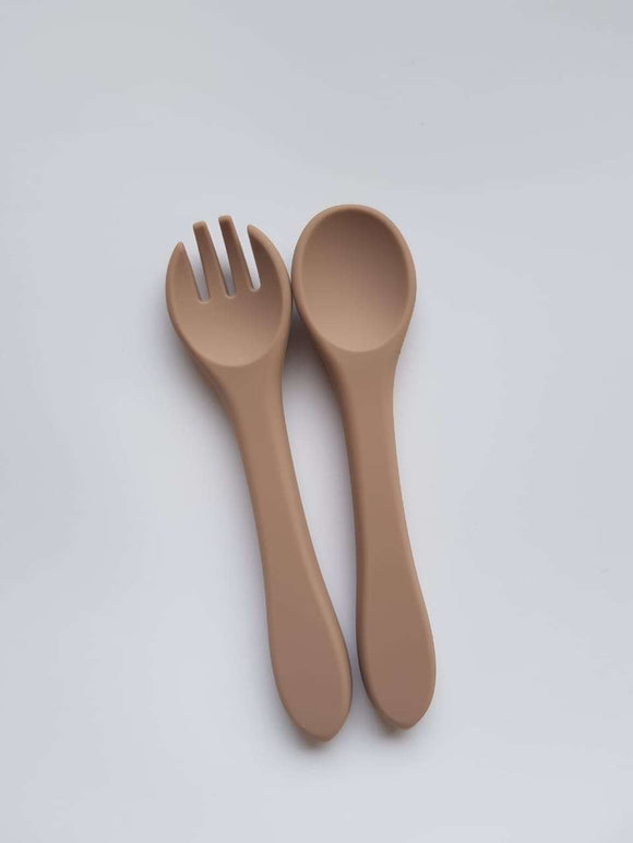 SILICONE VANILLA FORK + SPOON MEAL