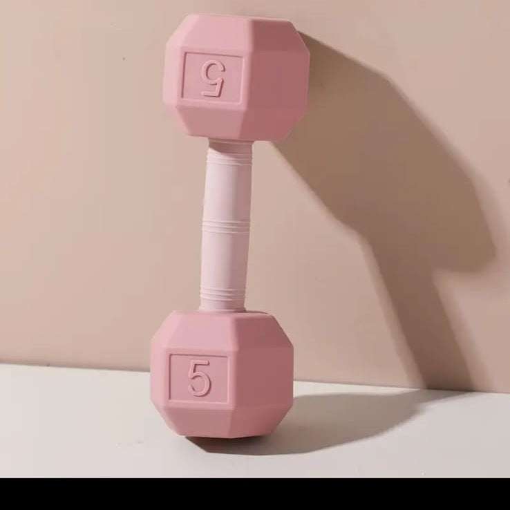 Silicone Weight training Dumbbell Teether teether