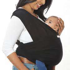 Demonstration of the Hip Hold position with the SnuggleRoo Baby Carrier, suitable for older infants.
