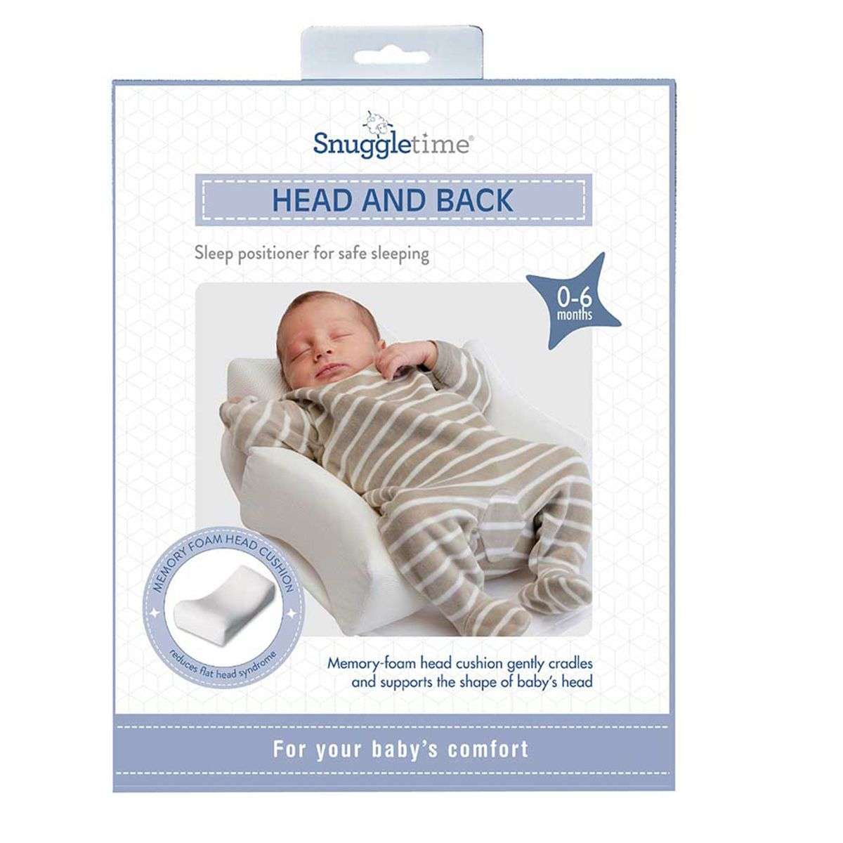 SNUGGLETIME HEAD AND BACK SLEEP POSITIONER nursery