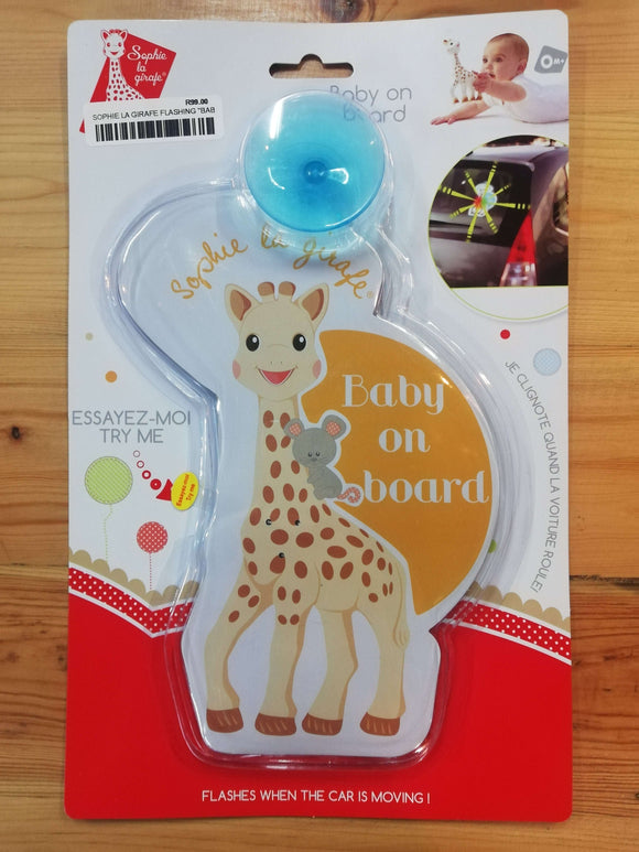 SOPHIE LA GIRAFE FLASHING "BABY ON BOARD" Toys