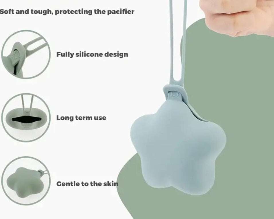 Silicone pacifier holder