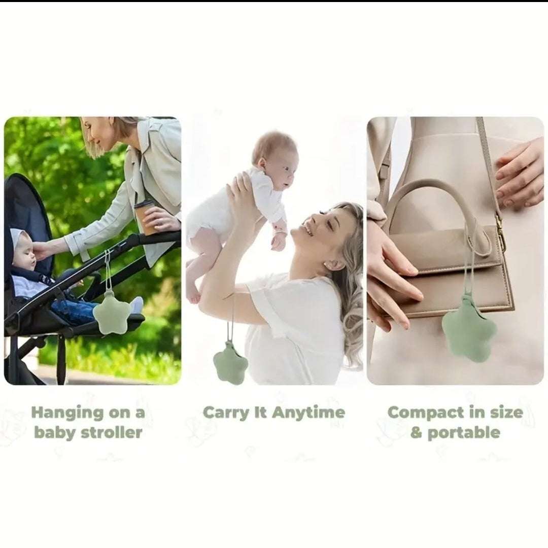 Dummy holder display with text indicating features and compatibility on a smartphone screen.