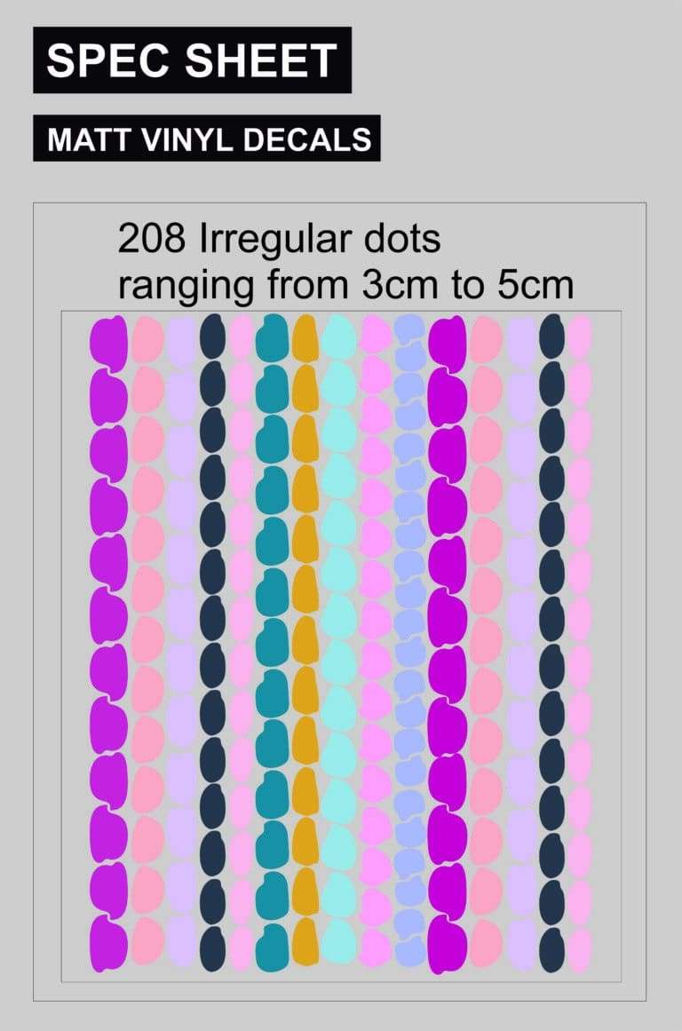 UTHANDO RAINBOW IRREGULAR DOTS Decor