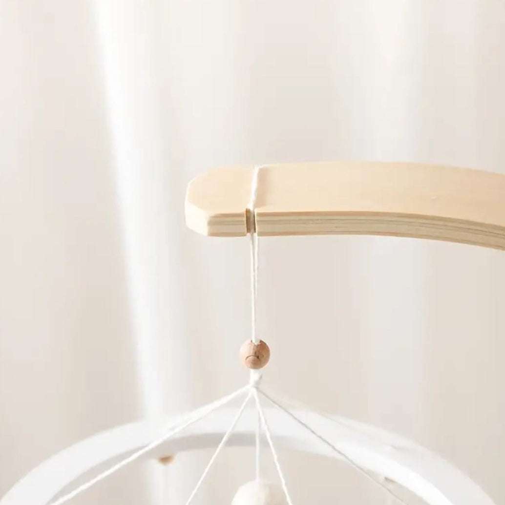 Wooden Mobile Arm Decor