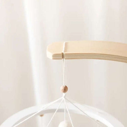 Wooden Mobile Arm Decor