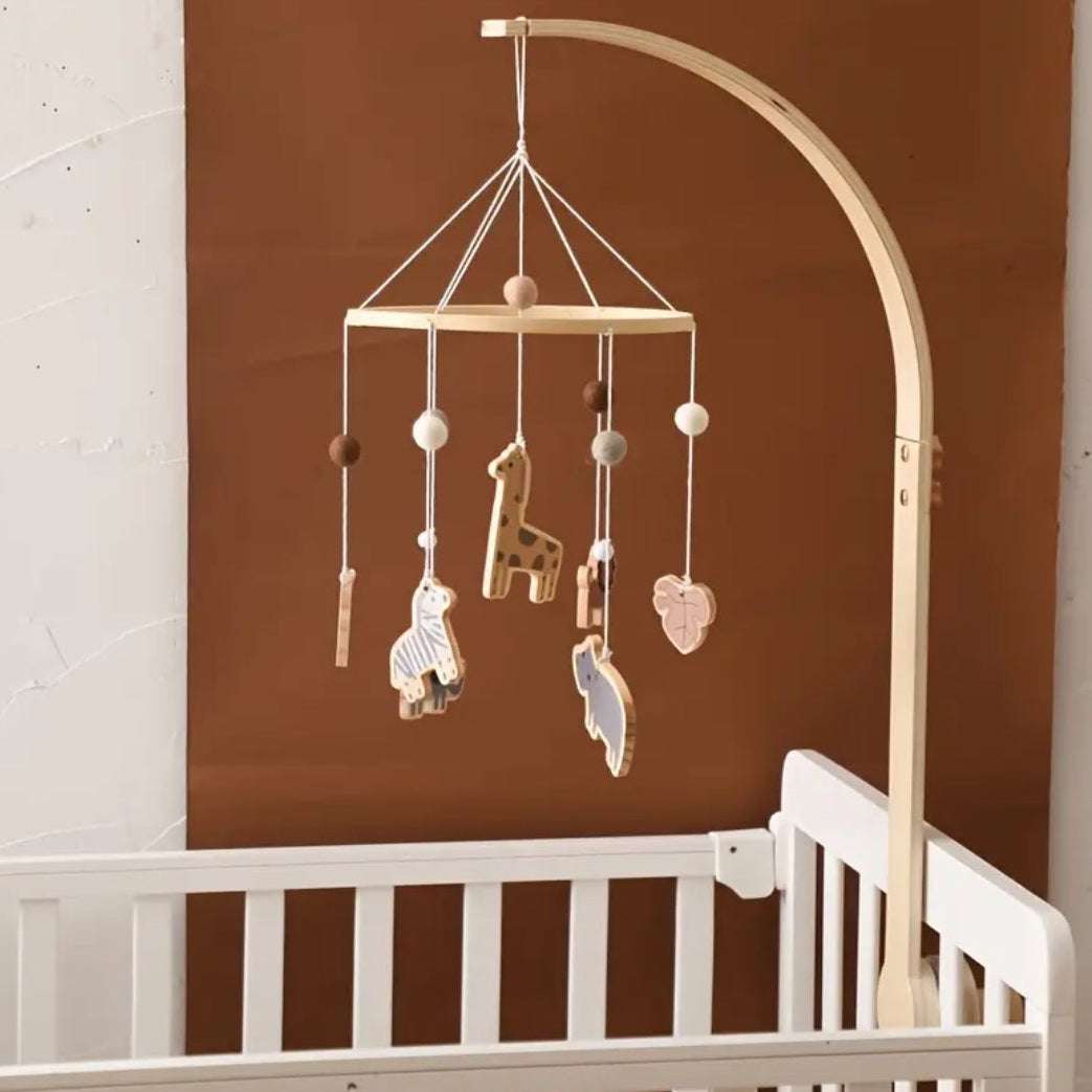 Wooden Mobile Arm Decor