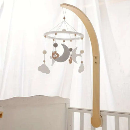 Wooden Mobile Arm Decor