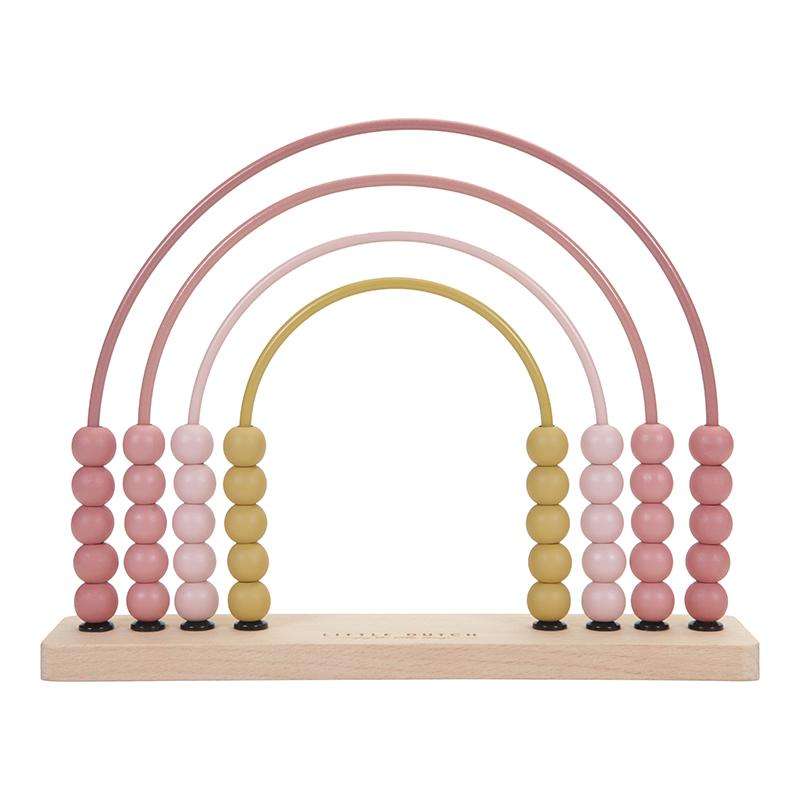 WOODEN RAINBOW ABACUS Pink