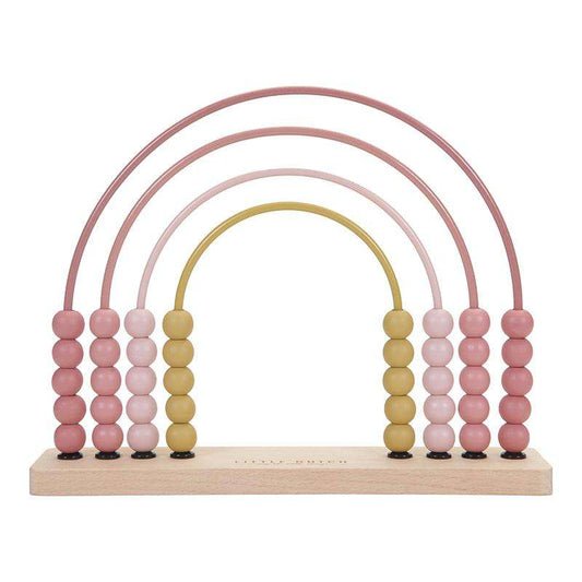 WOODEN RAINBOW ABACUS Pink