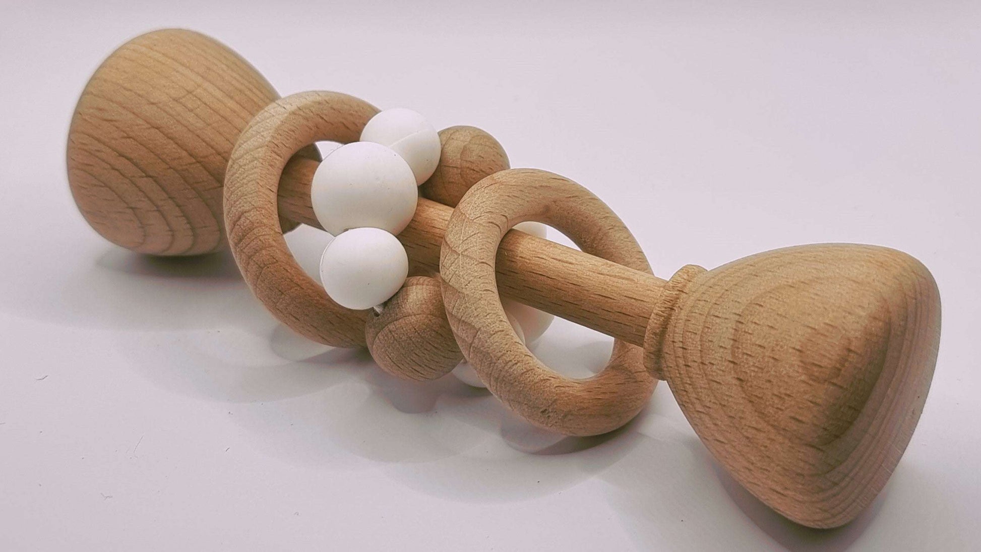 WOODEN RATTLES Rattles WHITE