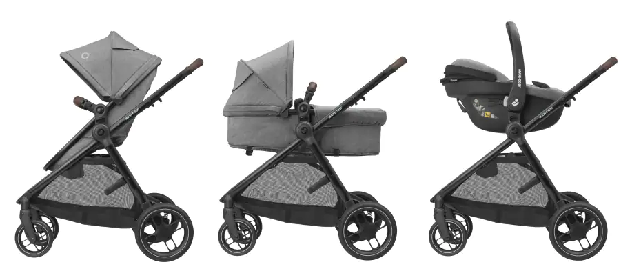 ZELIA S TRIO DARK GREY Strollers